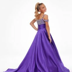 Ballgown Dresses Ashley Lauren Kids 8102 Long A Line Pageant Ball Gown Off The Shoulder Embellished 18 Ballgown Dresses Ashley Lauren Kids 8102 Long A Line Pageant Ball Gown Off The Shoulder Embellished