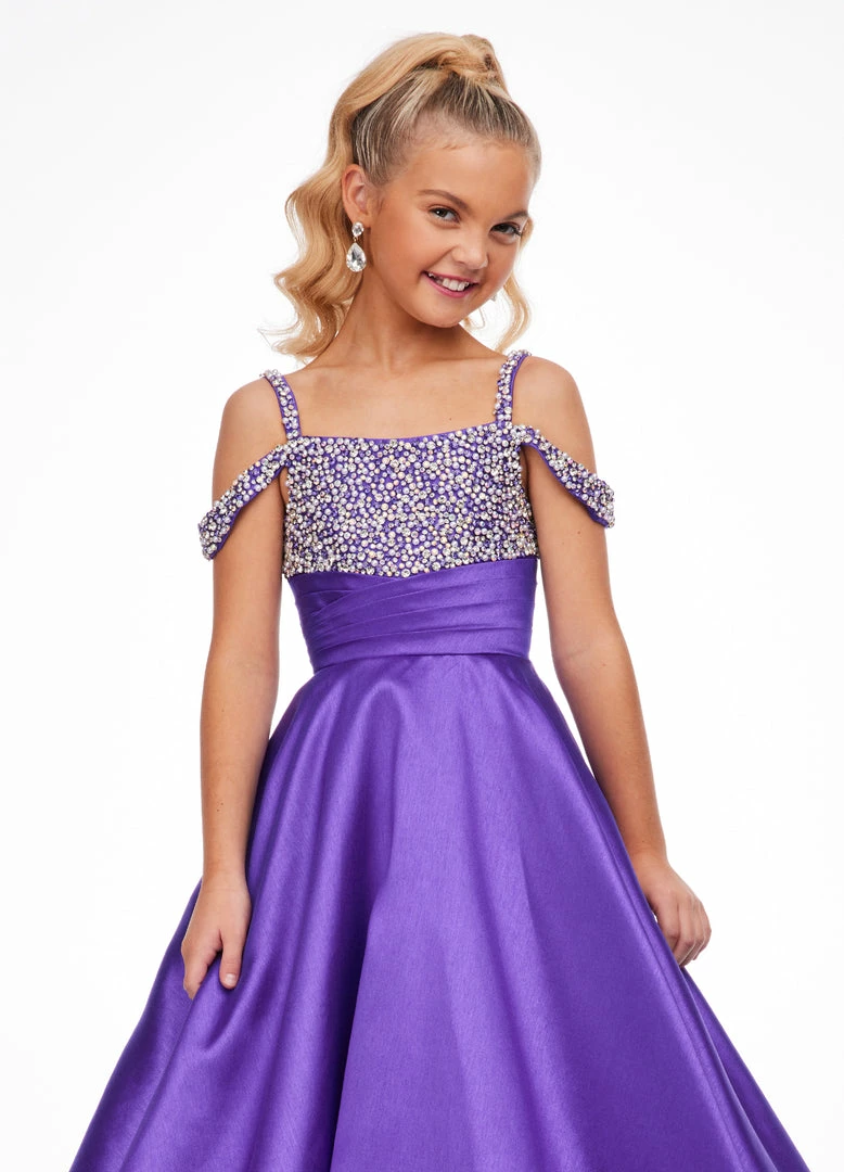 Ballgown Dresses Ashley Lauren Kids 8102 Long A Line Pageant Ball Gown Off The Shoulder Embellished 11 Ballgown Dresses Ashley Lauren Kids 8102 Long A Line Pageant Ball Gown Off The Shoulder Embellished