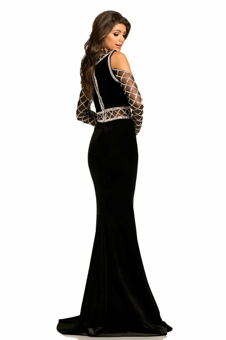 In Stock Johnathan Kayne 8105 Long Sleeve Prom Dress Size 4 Black Pageant Gown 4 In Stock Johnathan Kayne 8105 Long Sleeve Prom Dress Size 4 Black Pageant Gown