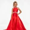 Kids Dresses Ashley Lauren Kids 8108 Long Halter Pageant Dress With Overskirt Dress 1 Kids Dresses Ashley Lauren Kids 8108 Long Halter Pageant Dress With Overskirt Dress