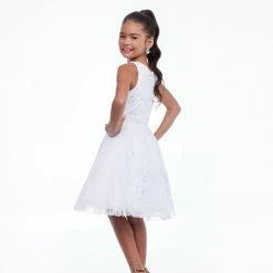 Ashley Lauren Kids 8109 Short Lace Girls Cocktail Dress Pageant A Line Pageant 15 Ashley Lauren Kids 8109 Short Lace Girls Cocktail Dress Pageant A Line Pageant