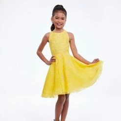 Ashley Lauren Kids 8109 Short Lace Girls Cocktail Dress Pageant A Line Pageant