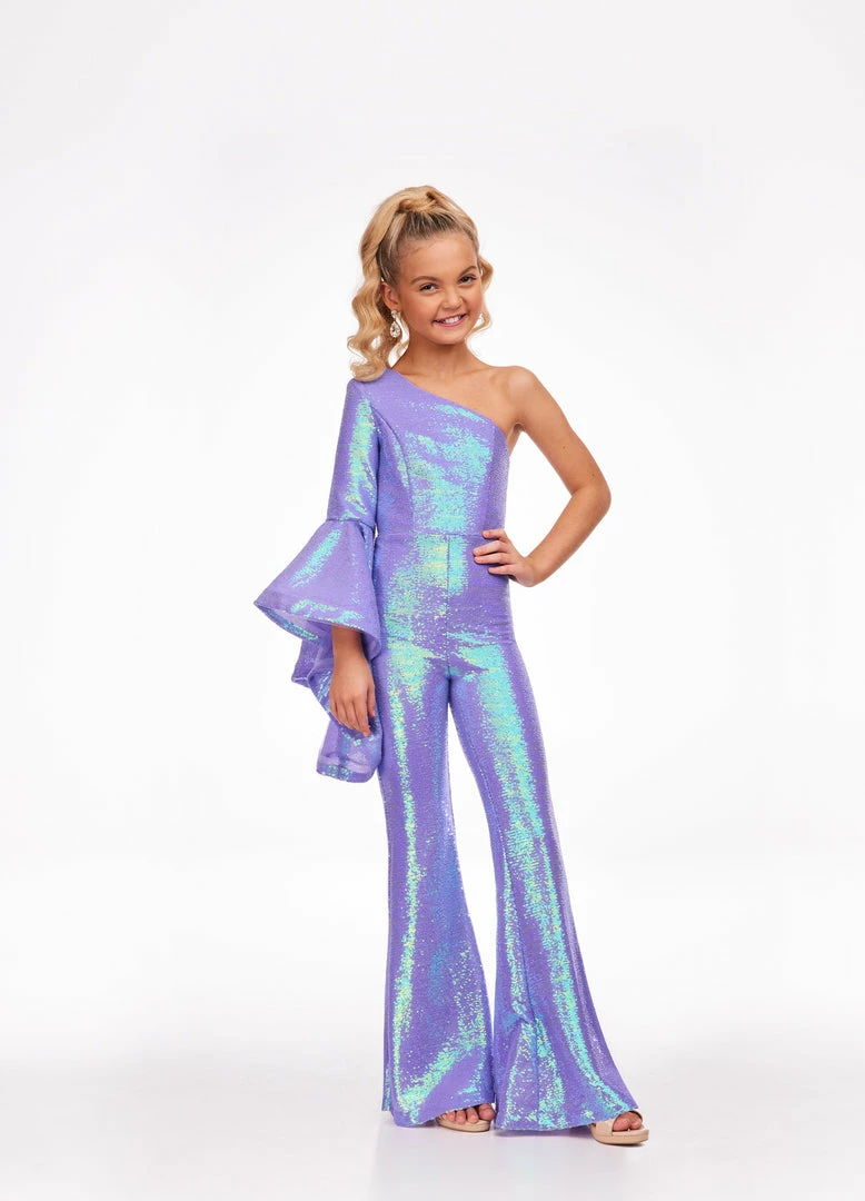 In Stock Jumpsuits & Rompers Ashley Lauren Kids 8110 Size 6 Coral One Shoulder Jumpsuit Long Bell Sleeve Sequin Pageant 6 In Stock Jumpsuits & Rompers Ashley Lauren Kids 8110 Size 6 Coral One Shoulder Jumpsuit Long Bell Sleeve Sequin Pageant