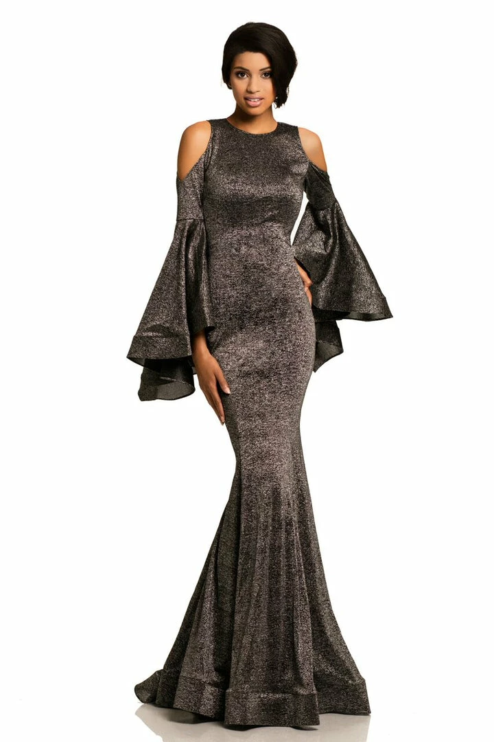 In Stock Mermaid Dresses Johnathan Kayne 8111 Size 2 Long Backless Bell Sleeve Dress Shimmer Mermaid Formal 5 In Stock Mermaid Dresses Johnathan Kayne 8111 Size 2 Long Backless Bell Sleeve Dress Shimmer Mermaid Formal