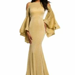 In Stock Mermaid Dresses Johnathan Kayne 8111 Size 2 Long Backless Bell Sleeve Dress Shimmer Mermaid Formal 17 In Stock Mermaid Dresses Johnathan Kayne 8111 Size 2 Long Backless Bell Sleeve Dress Shimmer Mermaid Formal