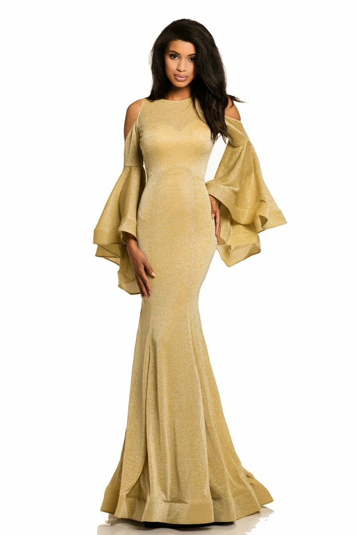 In Stock Mermaid Dresses Johnathan Kayne 8111 Size 2 Long Backless Bell Sleeve Dress Shimmer Mermaid Formal 10 In Stock Mermaid Dresses Johnathan Kayne 8111 Size 2 Long Backless Bell Sleeve Dress Shimmer Mermaid Formal