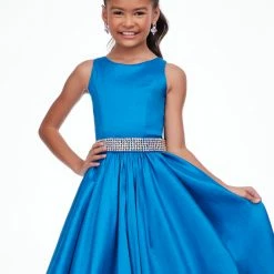 Ashley Lauren Kids Ashley Lauren 8113 Girls Long Kids A Line Ball Gown Dress Evening Gown Crystal Belt 20 Ashley Lauren Kids Ashley Lauren 8113 Girls Long Kids A Line Ball Gown Dress Evening Gown Crystal Belt