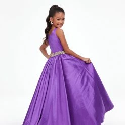Ashley Lauren Kids Ashley Lauren 8113 Girls Long Kids A Line Ball Gown Dress Evening Gown Crystal Belt 17 Ashley Lauren Kids Ashley Lauren 8113 Girls Long Kids A Line Ball Gown Dress Evening Gown Crystal Belt
