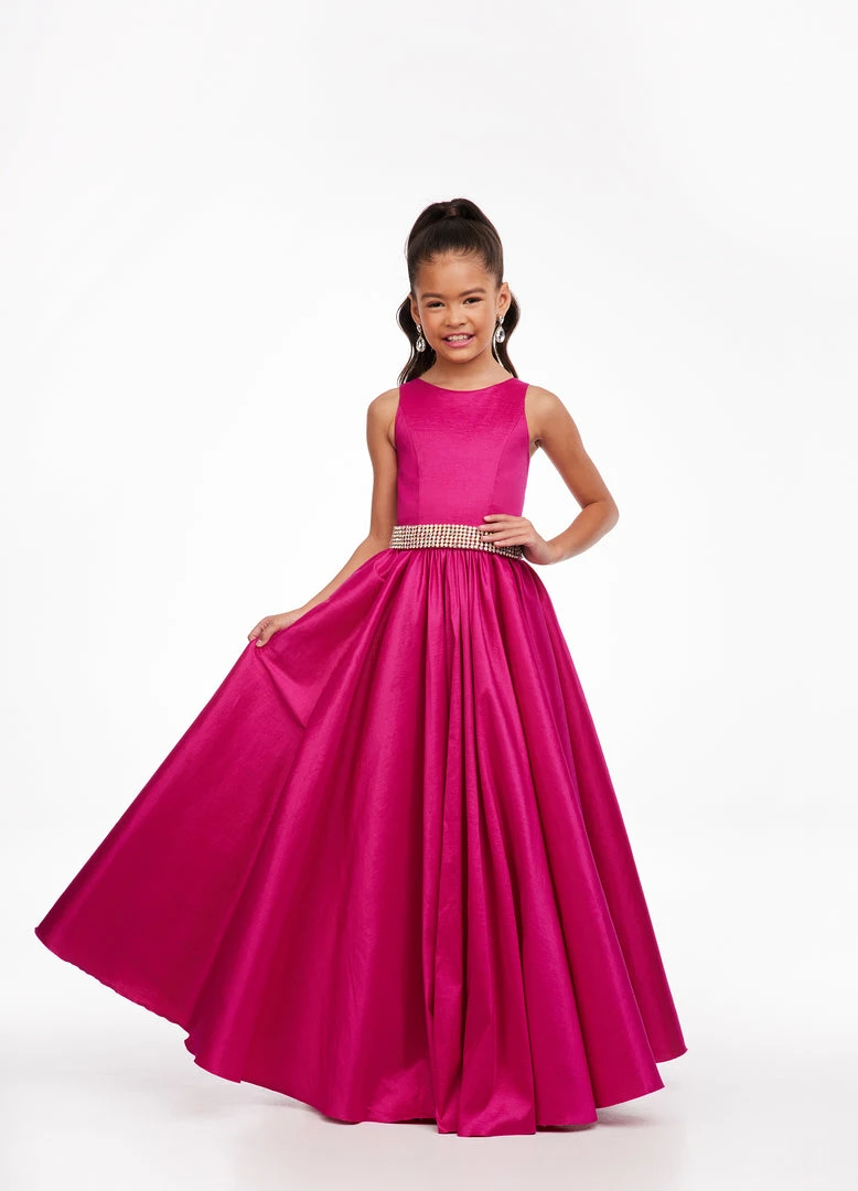 Ashley Lauren Kids Ashley Lauren 8113 Girls Long Kids A Line Ball Gown Dress Evening Gown Crystal Belt 3 Ashley Lauren Kids Ashley Lauren 8113 Girls Long Kids A Line Ball Gown Dress Evening Gown Crystal Belt