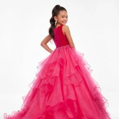 Ashley Lauren Kids Ashley Lauren 8120 Long Velvet Layered Organza Skirt Girls Pageant Dress 16 Ashley Lauren Kids Ashley Lauren 8120 Long Velvet Layered Organza Skirt Girls Pageant Dress