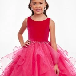 Ashley Lauren Kids Ashley Lauren 8120 Long Velvet Layered Organza Skirt Girls Pageant Dress 21 Ashley Lauren Kids Ashley Lauren 8120 Long Velvet Layered Organza Skirt Girls Pageant Dress