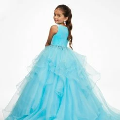 Ashley Lauren Kids Ashley Lauren 8120 Long Velvet Layered Organza Skirt Girls Pageant Dress 18 Ashley Lauren Kids Ashley Lauren 8120 Long Velvet Layered Organza Skirt Girls Pageant Dress