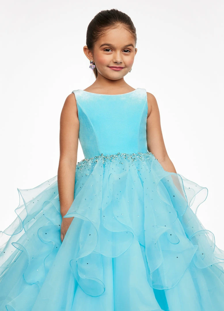 Ashley Lauren Kids Ashley Lauren 8120 Long Velvet Layered Organza Skirt Girls Pageant Dress 13 Ashley Lauren Kids Ashley Lauren 8120 Long Velvet Layered Organza Skirt Girls Pageant Dress