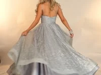 In Stock Envious Couture 1498 Size 8 Glitter Tulle Prom Dress Ballgown Sweetheart Gown Pleated