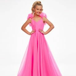 Kids Dresses Ashley Lauren Kids 8124 A Line Girls Pageant Dress Ruffle Sleeve V Neck Gown 13 Kids Dresses Ashley Lauren Kids 8124 A Line Girls Pageant Dress Ruffle Sleeve V Neck Gown