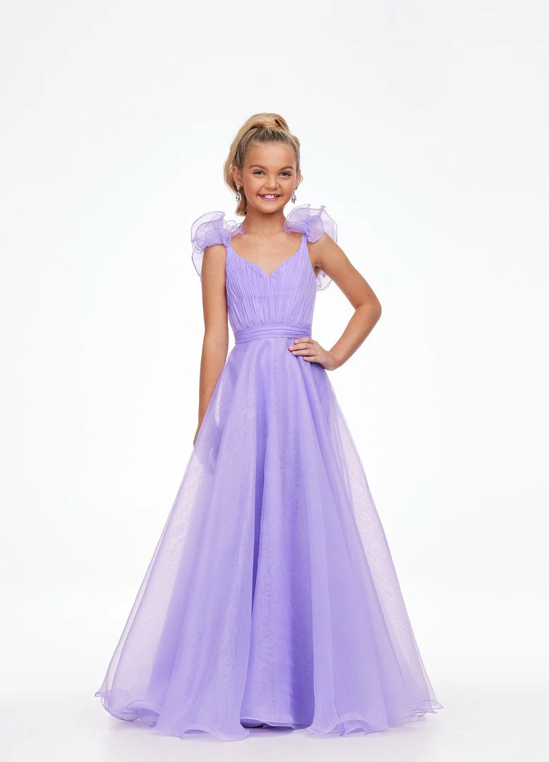 Kids Dresses Ashley Lauren Kids 8124 A Line Girls Pageant Dress Ruffle Sleeve V Neck Gown 4 Kids Dresses Ashley Lauren Kids 8124 A Line Girls Pageant Dress Ruffle Sleeve V Neck Gown