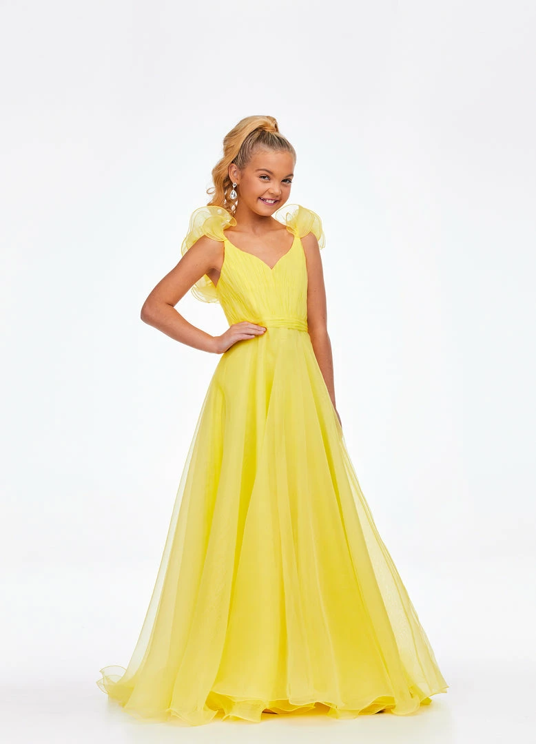 Kids Dresses Ashley Lauren Kids 8124 A Line Girls Pageant Dress Ruffle Sleeve V Neck Gown 3 Kids Dresses Ashley Lauren Kids 8124 A Line Girls Pageant Dress Ruffle Sleeve V Neck Gown