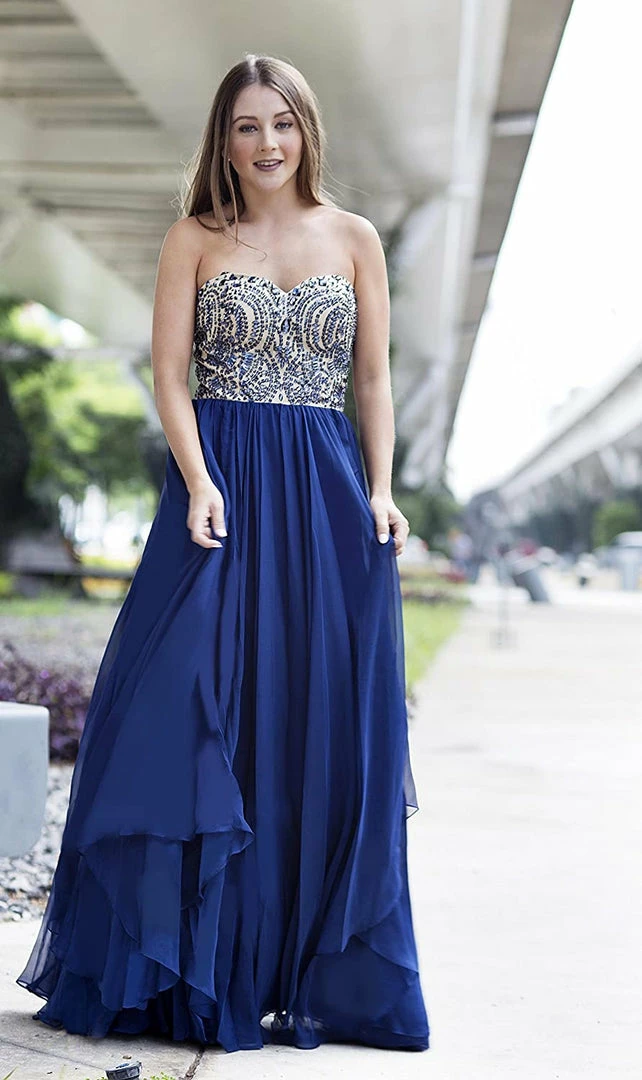 In Stock Milano Formals 1870 Size 4 Long Navy Chiffon Prom Dress Formal Gown Backless Dresses 4 In Stock Milano Formals 1870 Size 4 Long Navy Chiffon Prom Dress Formal Gown Backless Dresses