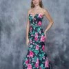 In Stock Nina Canacci 1362 Sz 10 Floral Print Mermaid Prom Dress Evening Gown Spring Formal