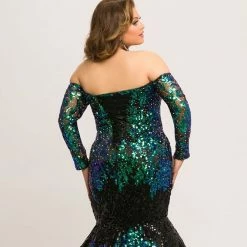 Johnathan Kayne For Sydney's Closet JK2010 Plus Sized Prom Dress Mermaid Sequin Mermaid Dresses 18 Johnathan Kayne For Sydney's Closet JK2010 Plus Sized Prom Dress Mermaid Sequin Mermaid Dresses