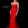 Amarra 87210 Long Lace Fitted Formal Prom Dress Train Pageant Backless Gown Mermaid Dresses