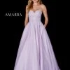 Amarra 87218 Lilac Strapless A Line Ballgown Prom Dress Backless Corset Gown Backless Dresses