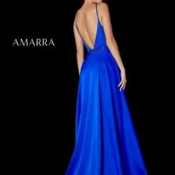 Amarra 87234 Long A Line Maxi Slit Prom Dress Embellished Formal Gown 8 Amarra 87234 Long A Line Maxi Slit Prom Dress Embellished Formal Gown
