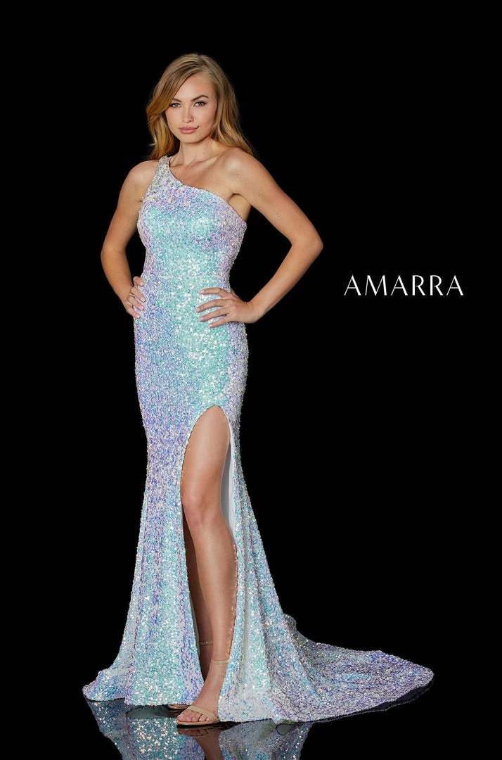 In Stock Amarra 87241 Size 8 One Shoulder Sequin High Slit Open Corset Back Prom Dress Pageant 3 In Stock Amarra 87241 Size 8 One Shoulder Sequin High Slit Open Corset Back Prom Dress Pageant