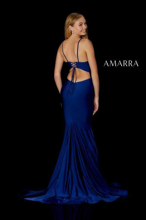 Amarra 87244 Long Fitted Jersey Prom Dress Cutout Back Formal Gown Dance Corset Dresses 4 Amarra 87244 Long Fitted Jersey Prom Dress Cutout Back Formal Gown Dance Corset Dresses