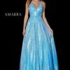 Ballgown Dresses Amarra 87293 Sequin A Line Ballgown V Neck Prom Dress Formal Pageant Gown
