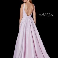 Amarra 87310 Long A Line Prom Dress Pockets V Neck Embellished Formal Gown Ballgown Dresses 7 Amarra 87310 Long A Line Prom Dress Pockets V Neck Embellished Formal Gown Ballgown Dresses