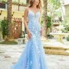 Amarra 87317 Long Embellished Lace Mermaid Prom Dress Backless Formal Gown Mermaid Dresses