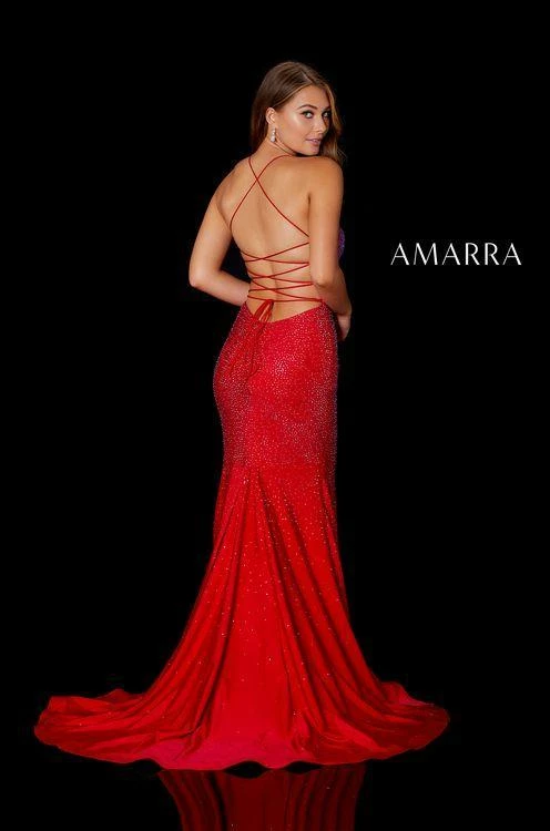 Backless Dresses Amarra 87366 Long Fitted Backless Corset Prom Dress Formal Crystal Embellished 4 Backless Dresses Amarra 87366 Long Fitted Backless Corset Prom Dress Formal Crystal Embellished