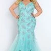 In Stock Mermaid Dresses Johnathan Kayne Sydney's Closet JK2108 Size 16 Sequin Mermaid Prom Dress Plus Sized