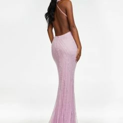 Ashleylauren Ashley Lauren 11177 Halter Beaded Gown With Center Slit And Halter Neckline 23 Ashleylauren Ashley Lauren 11177 Halter Beaded Gown With Center Slit And Halter Neckline