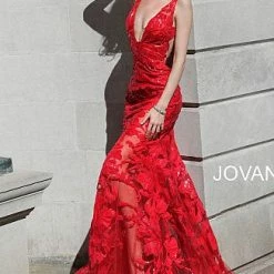 Jovani 60283 Long Floral Sheer Sequin Formal Evening Prom Dress V Neck Gown Backless Dresses 20 Jovani 60283 Long Floral Sheer Sequin Formal Evening Prom Dress V Neck Gown Backless Dresses
