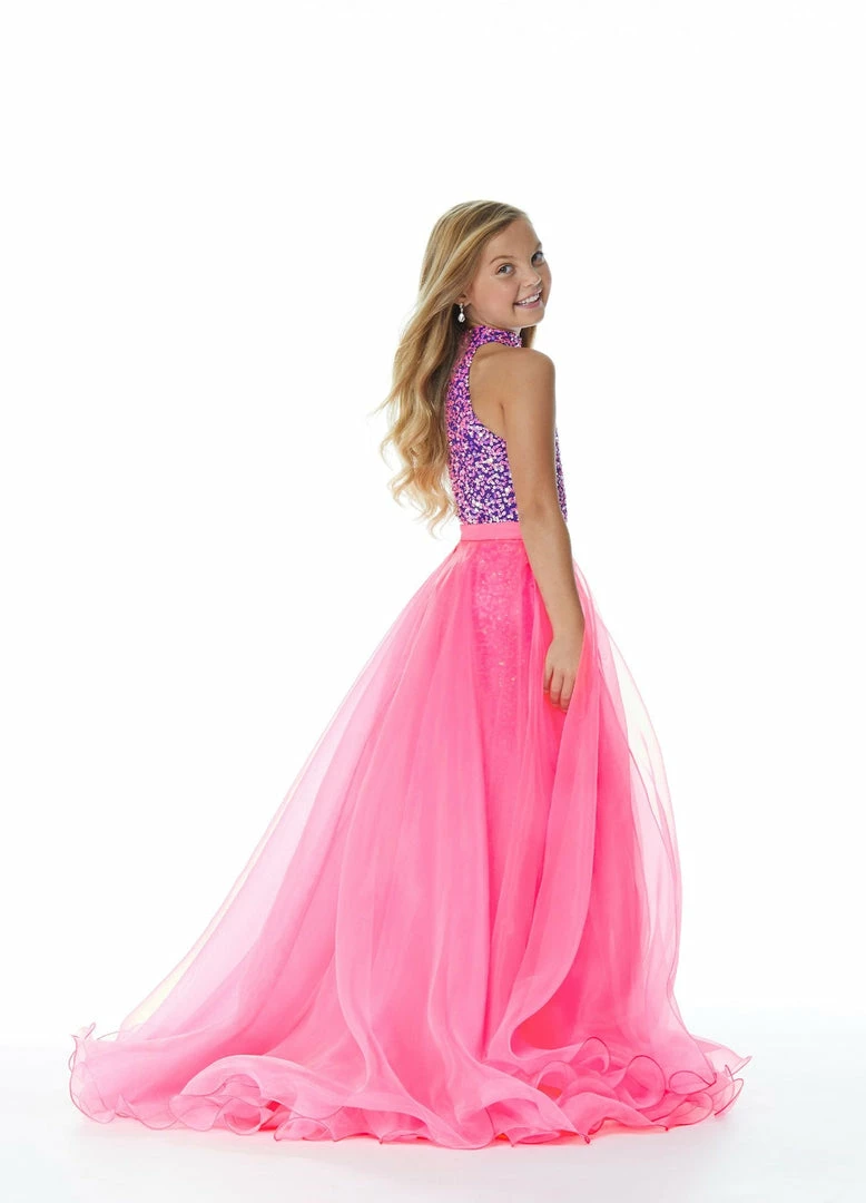 Ashley Lauren Kids Ashley Lauren 8067 Size 6 SKY Kids Organza Overskirt With Wire Hem Fun Fashion Pageant Girls 5 Ashley Lauren Kids Ashley Lauren 8067 Size 6 SKY Kids Organza Overskirt With Wire Hem Fun Fashion Pageant Girls
