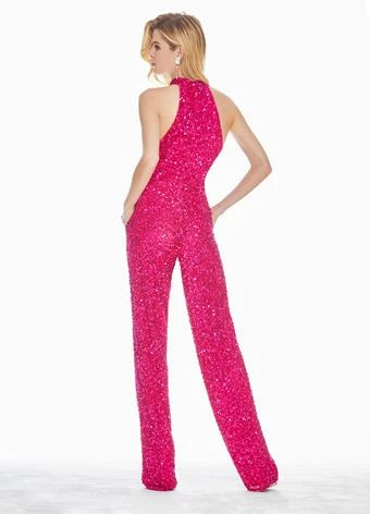 Ashleylauren Ashley Lauren 1434 Fully Beaded Sequins Halter Top Jumpsuit High Neckline Straight Legs 33 Ashleylauren Ashley Lauren 1434 Fully Beaded Sequins Halter Top Jumpsuit High Neckline Straight Legs