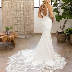 In Stock Beloved By Casablanca Bridal BL327 Size 10 Ivory Bridal Gown Wedding Dress Emerson