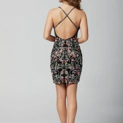 Primavera Couture 1938 Beaded Sequin Homecoming Dress Cocktail Short Prom Dress Sequin Dresses