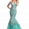 In Stock Johnathan Kayne 9001 Embroidered Lace Mermaid Prom Dress Pageant Gown Size 2, 4