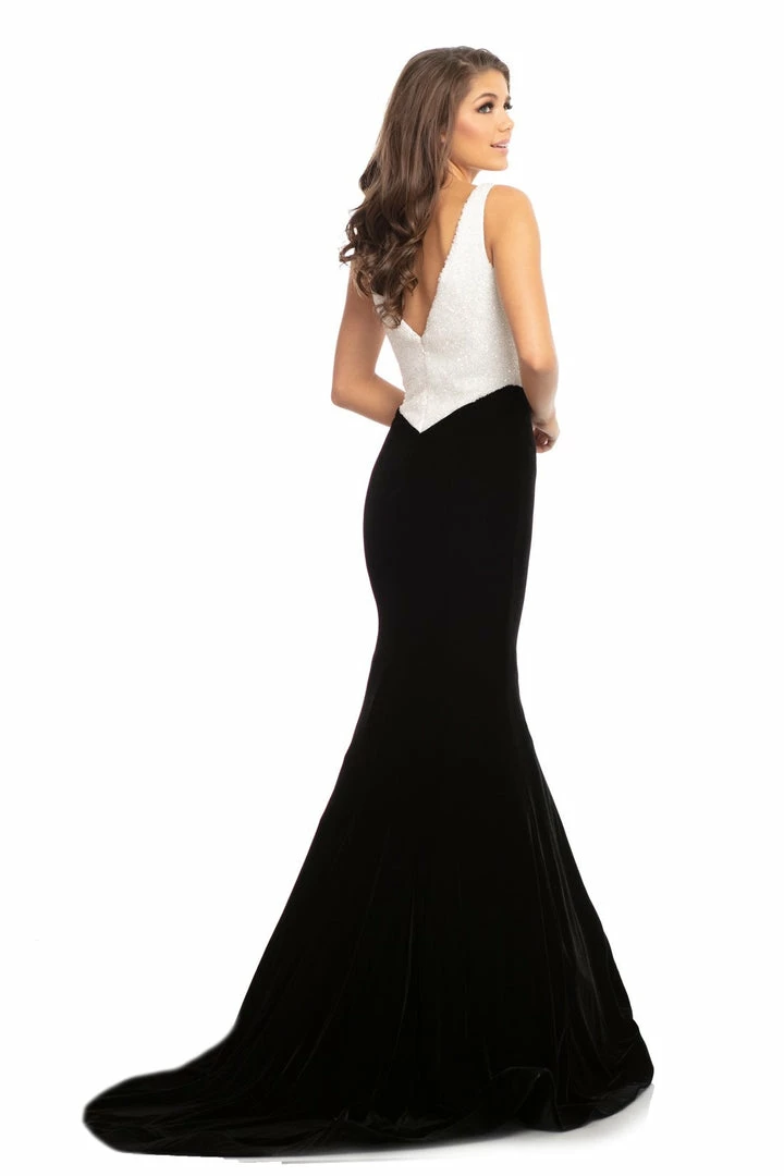 Discontinued Johnathan Kayne 9019 Fitted Velvet Mermaid Pageant Dress Plunging Neck Crystal Bodice Long Sleeve Dresses 10 Discontinued Johnathan Kayne 9019 Fitted Velvet Mermaid Pageant Dress Plunging Neck Crystal Bodice Long Sleeve Dresses