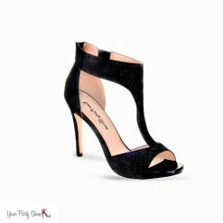 Formal Shoes Your Party Shoes Paisley Glitter Heel Fabric Prom T Straps Sexy Prom 3 Inch