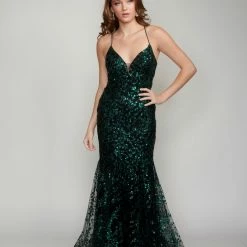 Nina Canacci 9123 Long Mermaid Prom Pageant Gown Mermaid Dresses