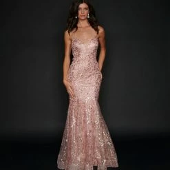 Nina Canacci 9123 Long Mermaid Prom Pageant Gown Mermaid Dresses