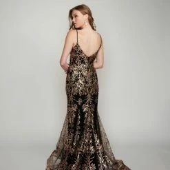 Nina Canacci 9127 Long Mermaid Prom Pageant Gown