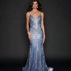Nina Canacci 9127 Long Mermaid Prom Pageant Gown