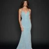 In Stock Nina Canacci 9136 Long Mermaid Prom Dress Plunging Neckline Pageant Gown Size 0, 8