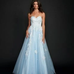 In Stock Nina Canacci 9137 Size 12 Lace Ballgown Dress Wedding Gown Strapless Sweetheart Neckline Ballgown Dresses