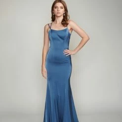 In Stock Nina Canacci 9142 Long Mermaid Prom Dress Scoop Neckline Pageant Gown Lace Up Tie Back Corset Dresses